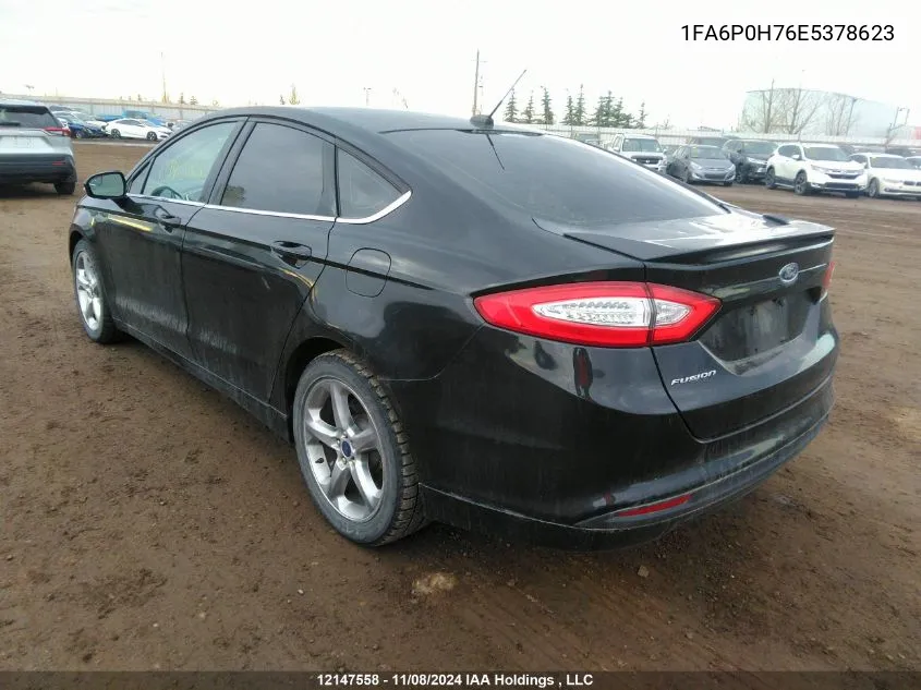 2014 Ford Fusion Se VIN: 1FA6P0H76E5378623 Lot: 12147558