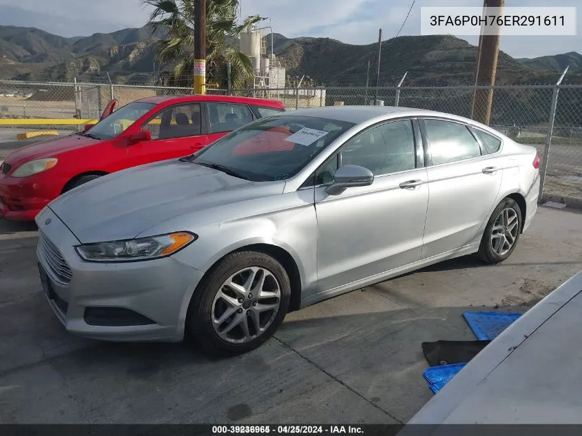 2014 Ford Fusion Se VIN: 3FA6P0H76ER291611 Lot: 39236965