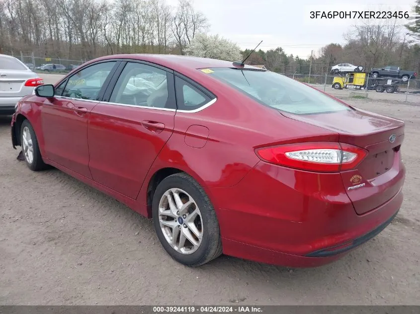 2014 Ford Fusion Se VIN: 3FA6P0H7XER223456 Lot: 39244119