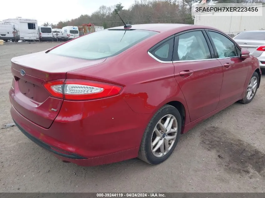 2014 Ford Fusion Se VIN: 3FA6P0H7XER223456 Lot: 39244119