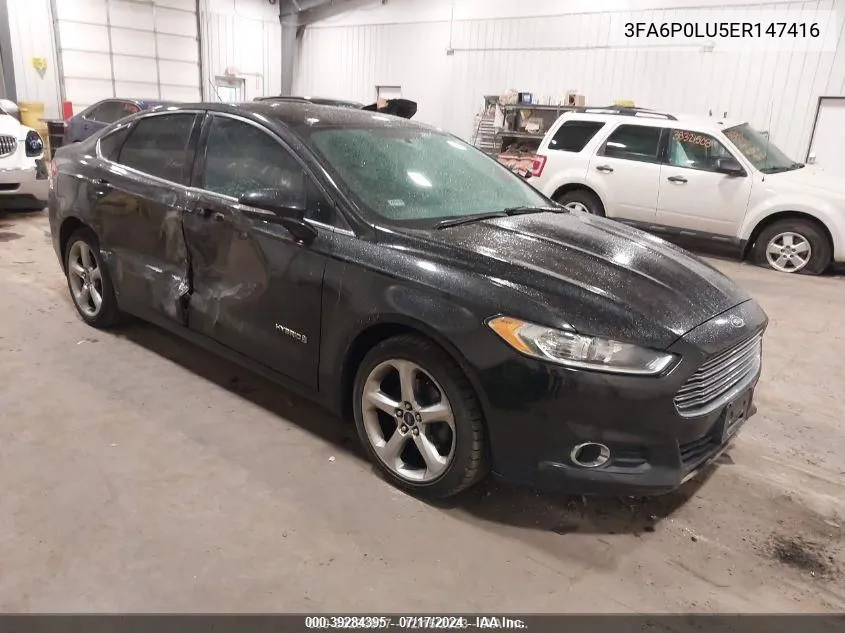 3FA6P0LU5ER147416 2014 Ford Fusion Hybrid Se