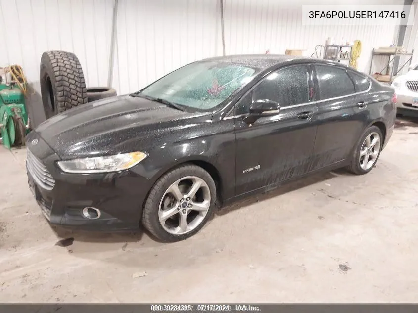 3FA6P0LU5ER147416 2014 Ford Fusion Hybrid Se