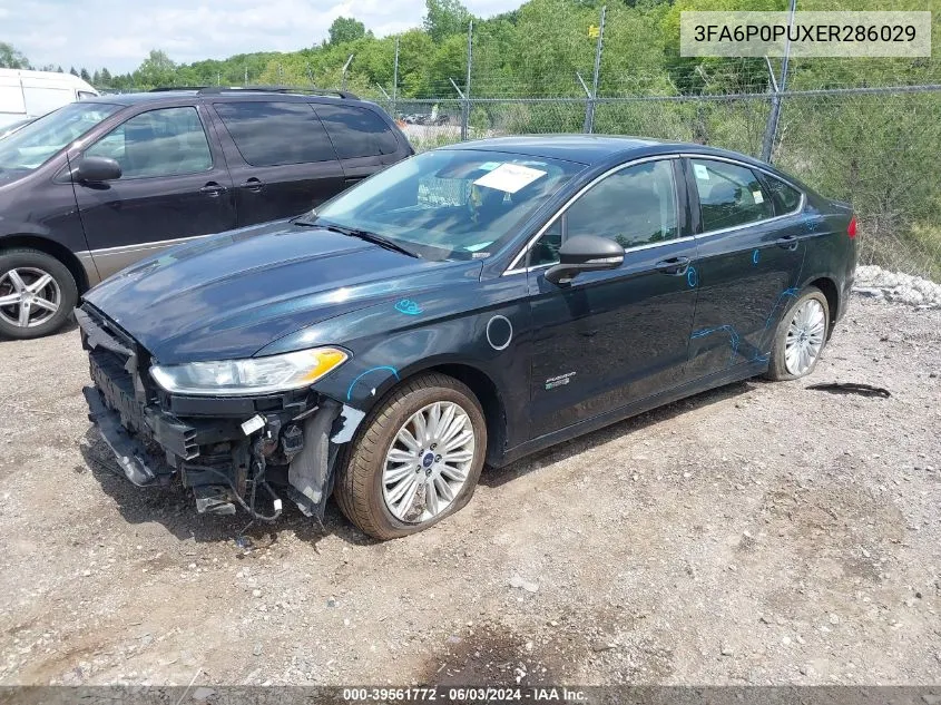 2014 Ford Fusion Energi Se Luxury VIN: 3FA6P0PUXER286029 Lot: 39561772