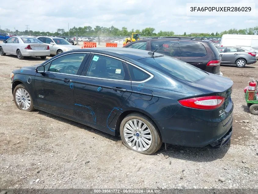 2014 Ford Fusion Energi Se Luxury VIN: 3FA6P0PUXER286029 Lot: 39561772