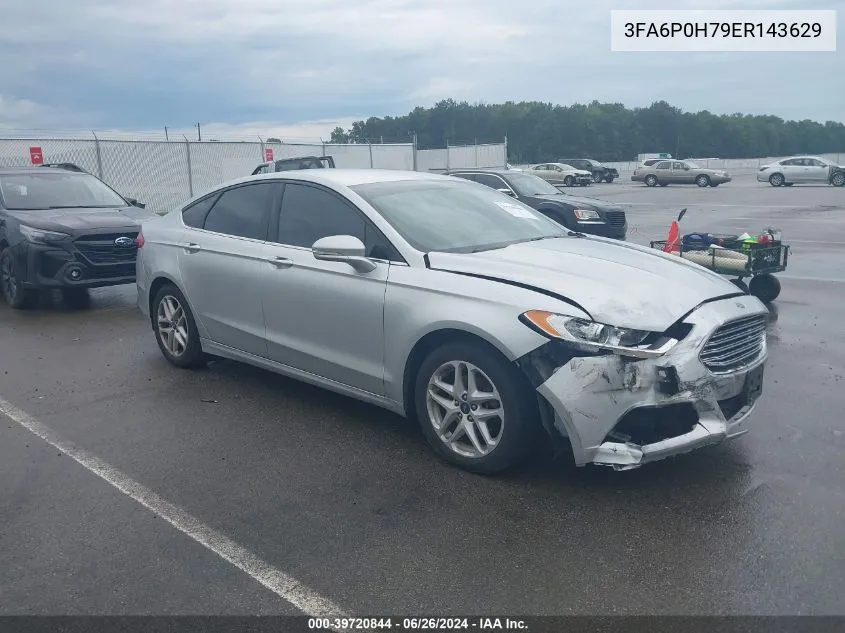 2014 Ford Fusion Se VIN: 3FA6P0H79ER143629 Lot: 39720844