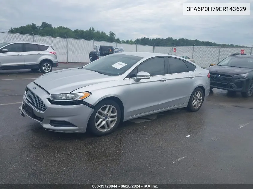 2014 Ford Fusion Se VIN: 3FA6P0H79ER143629 Lot: 39720844