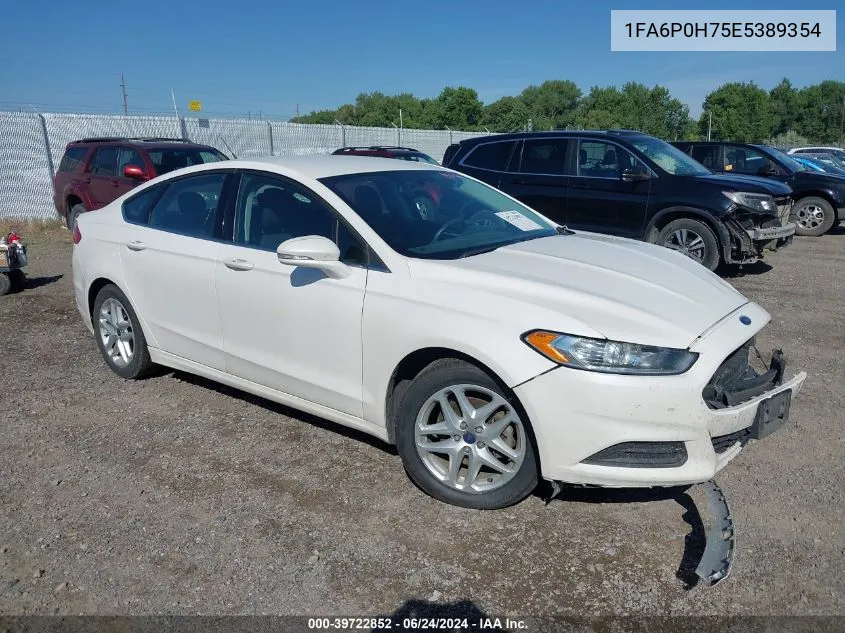 2014 Ford Fusion Se VIN: 1FA6P0H75E5389354 Lot: 39722852