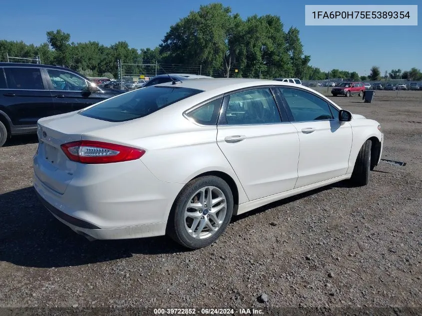 2014 Ford Fusion Se VIN: 1FA6P0H75E5389354 Lot: 39722852