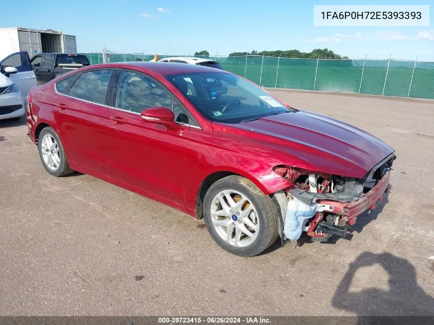 2014 Ford Fusion Se VIN: 1FA6P0H72E5393393 Lot: 39723415