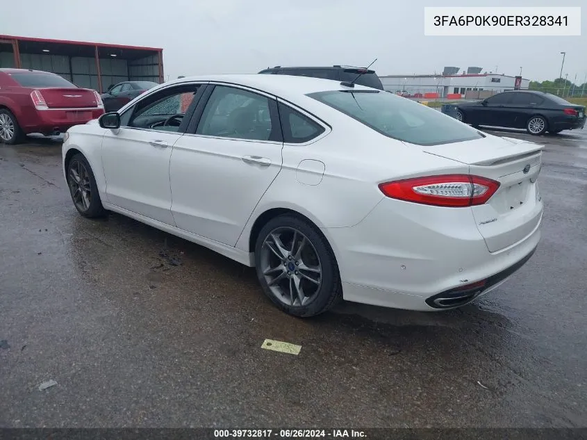 3FA6P0K90ER328341 2014 Ford Fusion Titanium