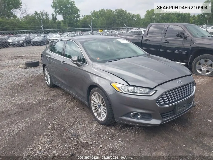 3FA6P0HD4ER210904 2014 Ford Fusion Se