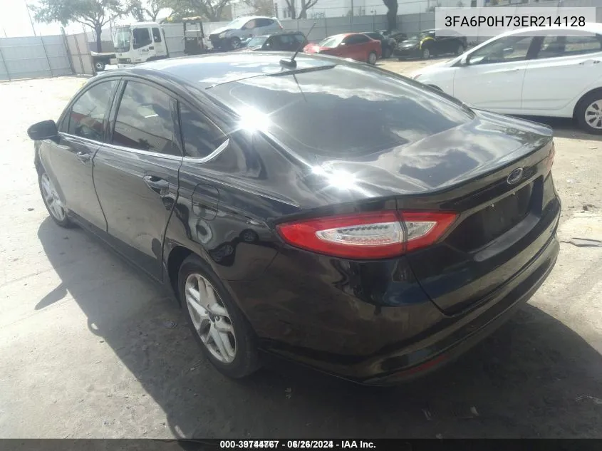 2014 Ford Fusion Se VIN: 3FA6P0H73ER214128 Lot: 39744767