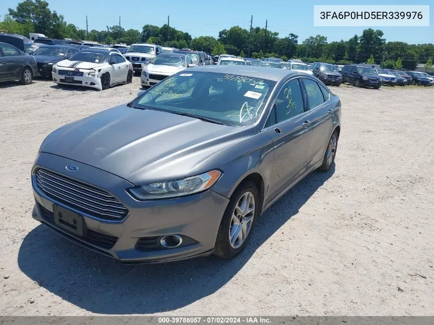 2014 Ford Fusion Se VIN: 3FA6P0HD5ER339976 Lot: 39788057