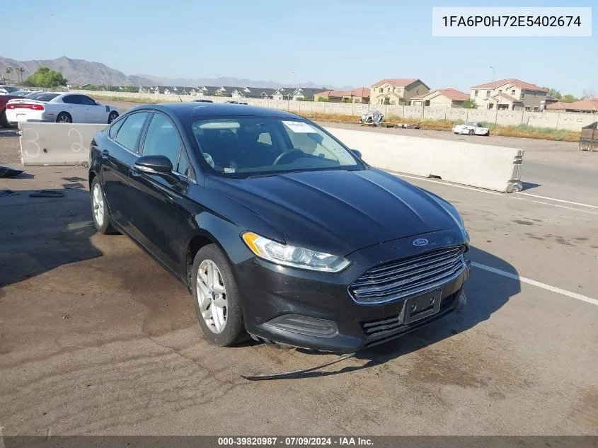 1FA6P0H72E5402674 2014 Ford Fusion Se