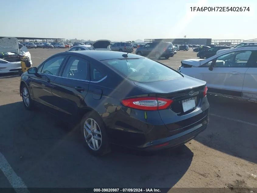 1FA6P0H72E5402674 2014 Ford Fusion Se