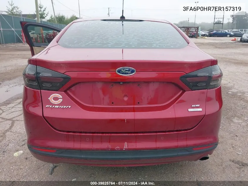 3FA6P0HR7ER157319 2014 Ford Fusion Se