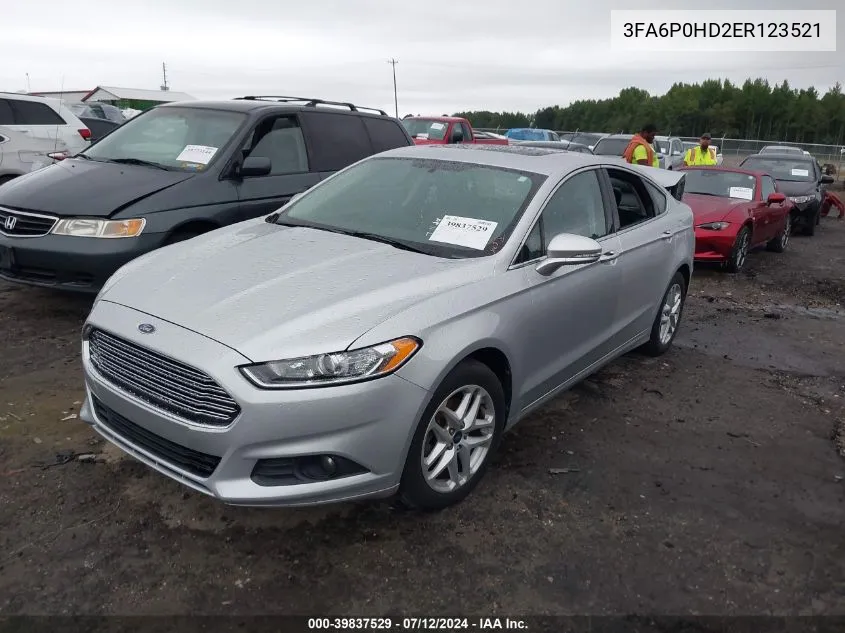 3FA6P0HD2ER123521 2014 Ford Fusion Se