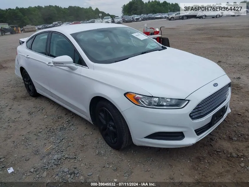 2014 Ford Fusion Se VIN: 3FA6P0H76ER364427 Lot: 39845532