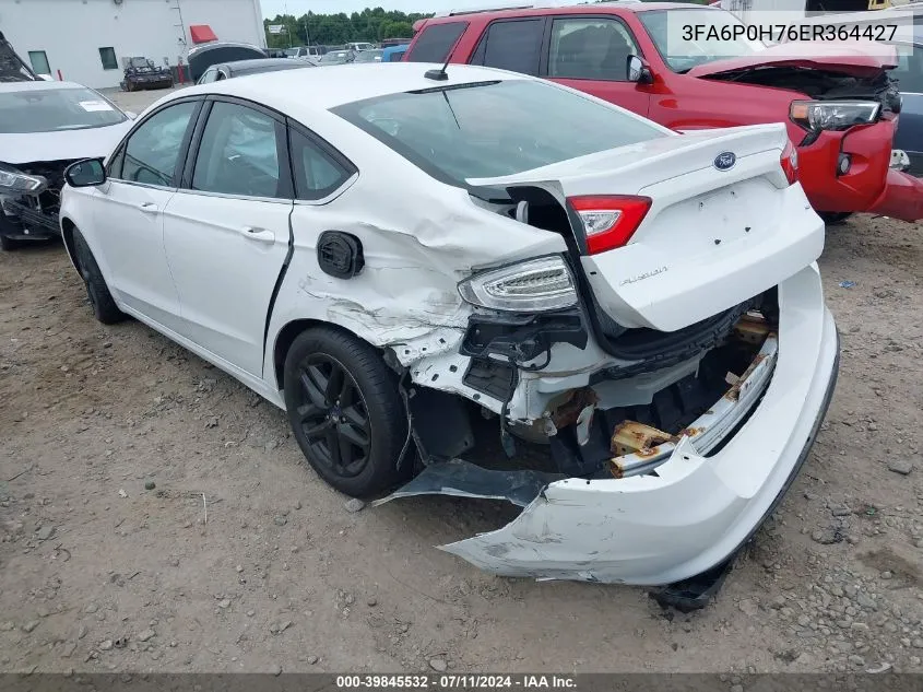 3FA6P0H76ER364427 2014 Ford Fusion Se