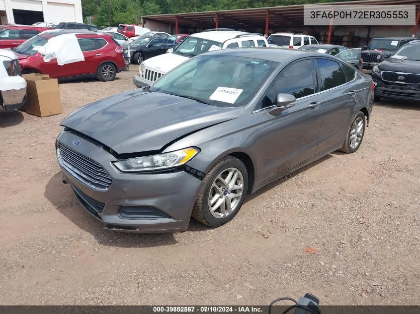 2014 Ford Fusion Se VIN: 3FA6P0H72ER305553 Lot: 39852567