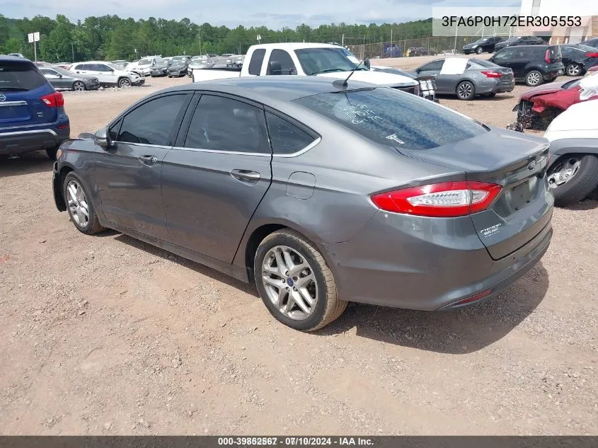 2014 Ford Fusion Se VIN: 3FA6P0H72ER305553 Lot: 39852567