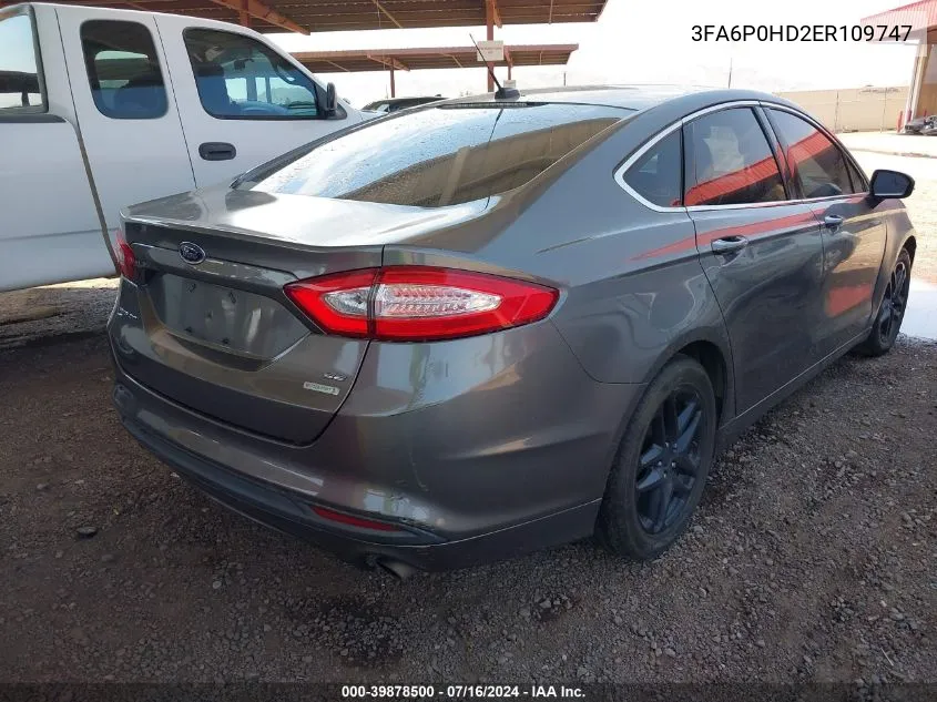 3FA6P0HD2ER109747 2014 Ford Fusion Se