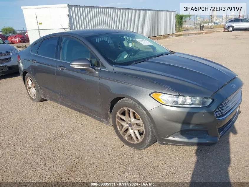 2014 Ford Fusion Se VIN: 3FA6P0H72ER379197 Lot: 39895131