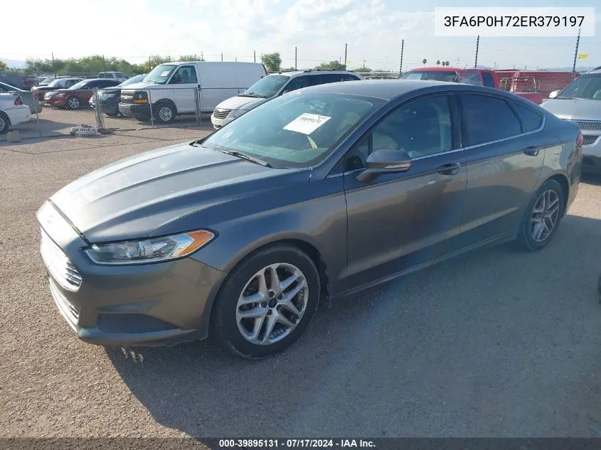 2014 Ford Fusion Se VIN: 3FA6P0H72ER379197 Lot: 39895131