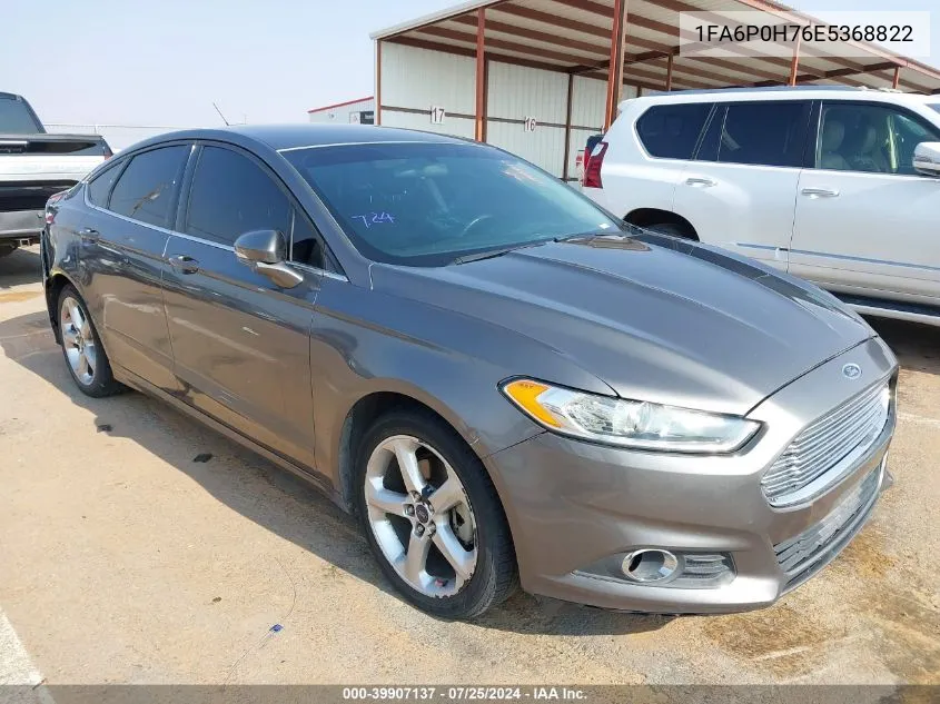 2014 Ford Fusion Se VIN: 1FA6P0H76E5368822 Lot: 39907137