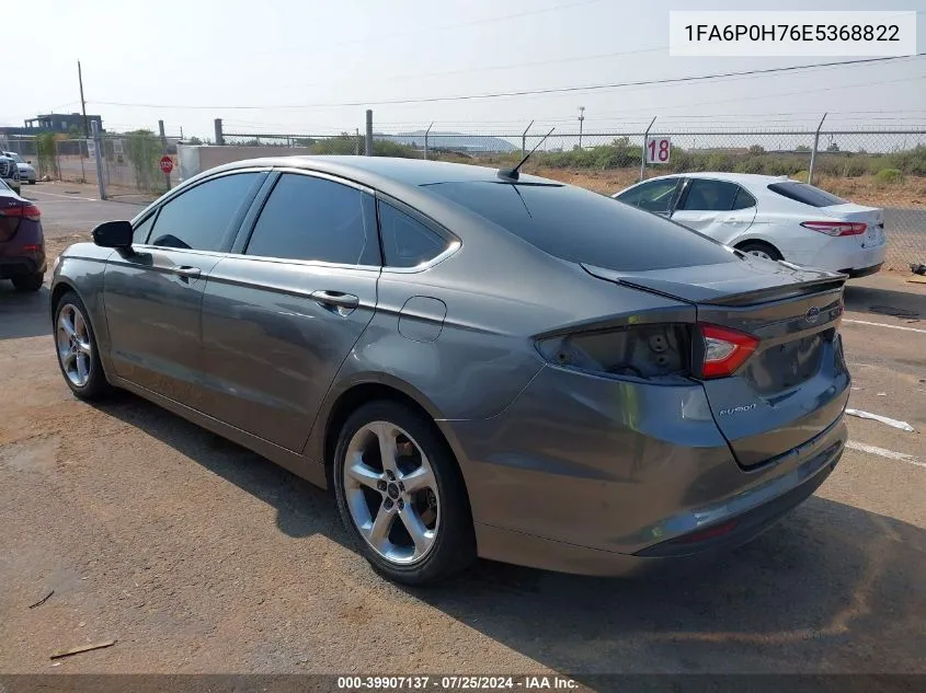 1FA6P0H76E5368822 2014 Ford Fusion Se