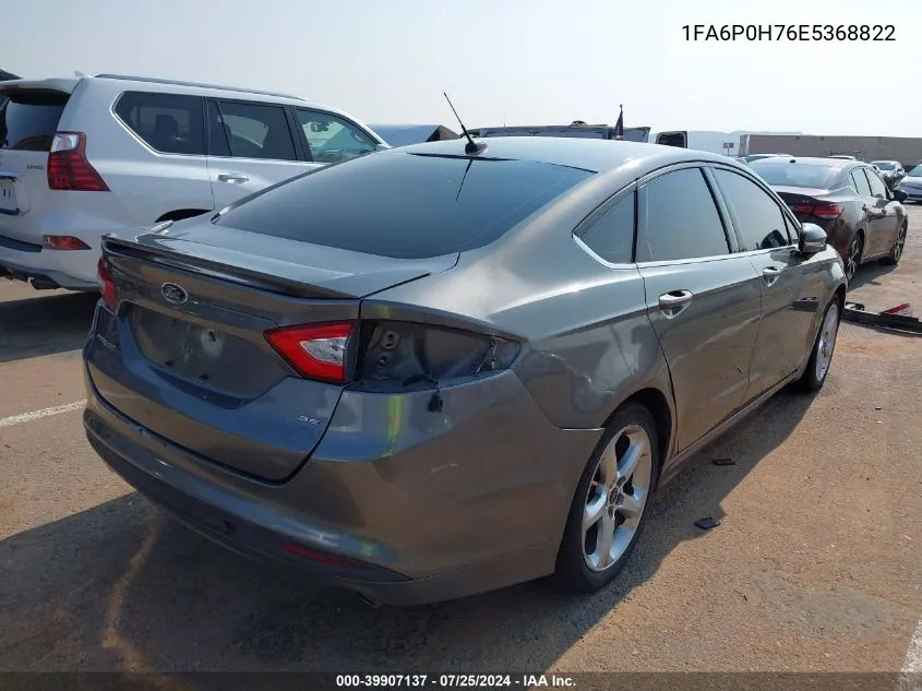 2014 Ford Fusion Se VIN: 1FA6P0H76E5368822 Lot: 39907137