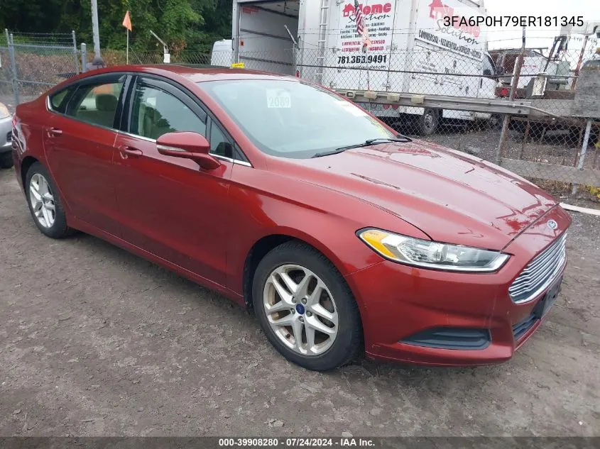 3FA6P0H79ER181345 2014 Ford Fusion Se