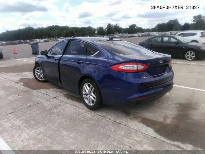 2014 Ford Fusion Se VIN: 3FA6P0H7XER131327 Lot: 39910223