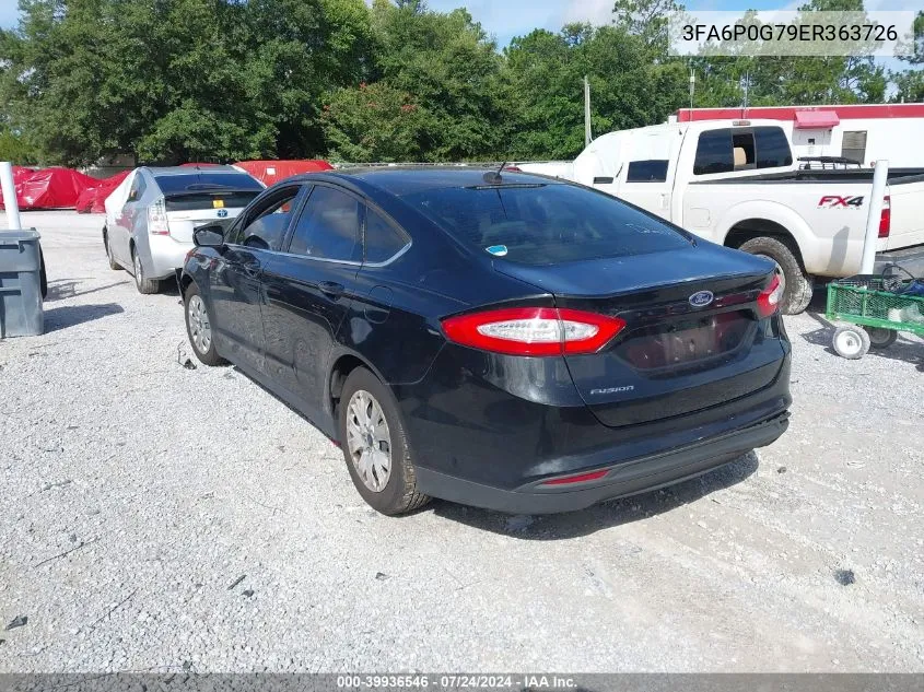 3FA6P0G79ER363726 2014 Ford Fusion S