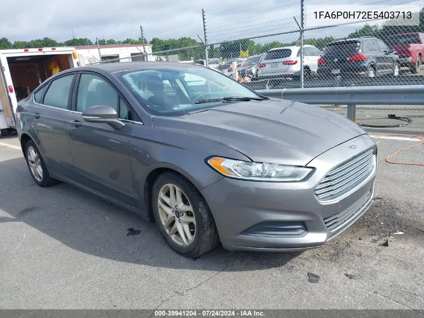 1FA6P0H72E5403713 2014 Ford Fusion Se