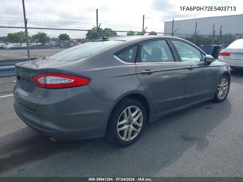 2014 Ford Fusion Se VIN: 1FA6P0H72E5403713 Lot: 39941204