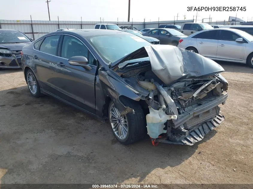 3FA6P0H93ER258745 2014 Ford Fusion Se