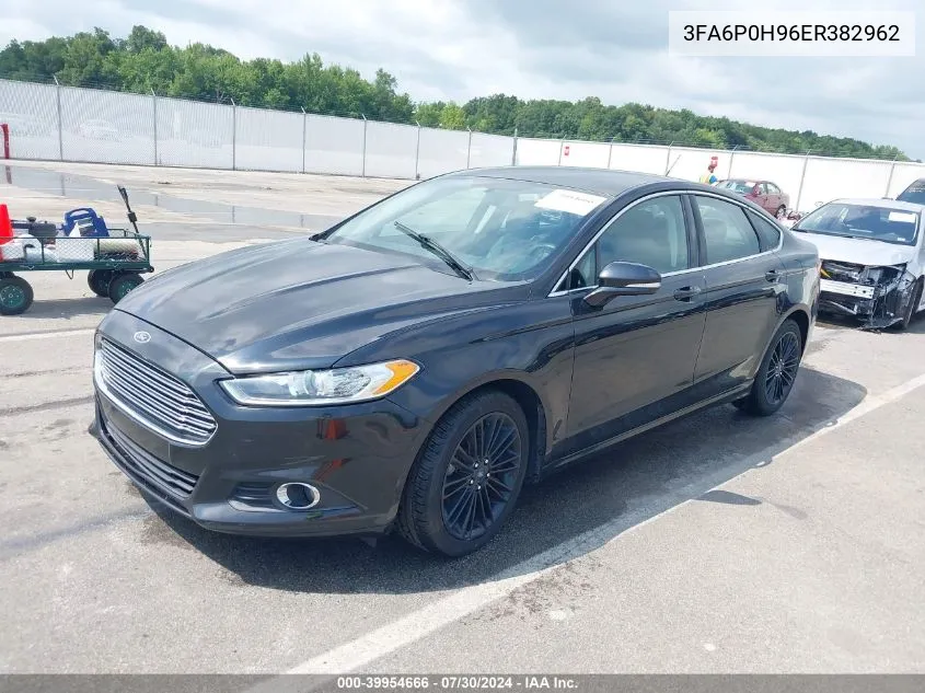 2014 Ford Fusion Se VIN: 3FA6P0H96ER382962 Lot: 39954666