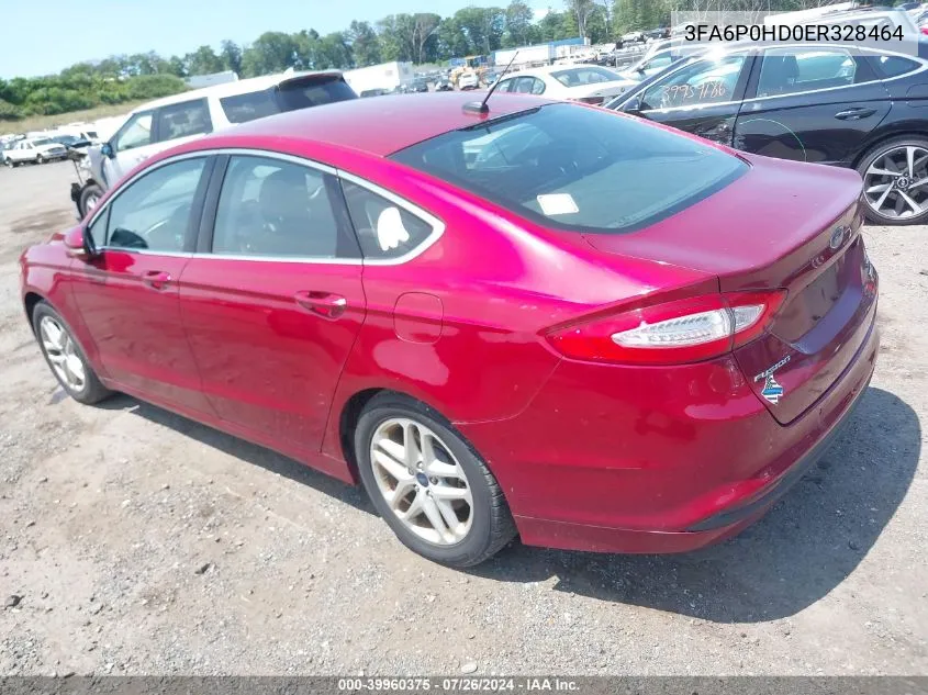 3FA6P0HD0ER328464 2014 Ford Fusion Se