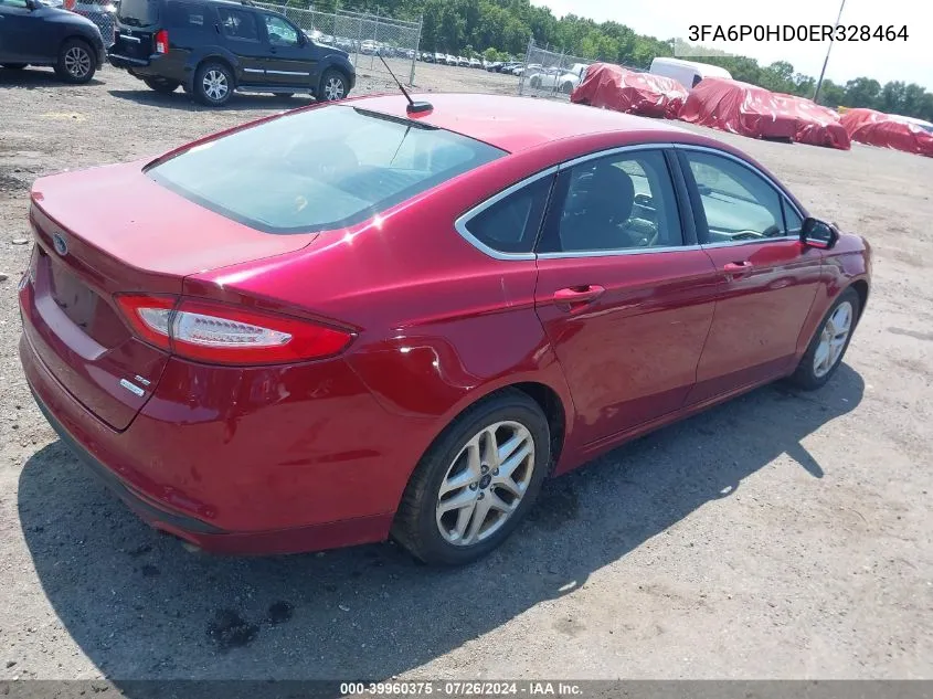 3FA6P0HD0ER328464 2014 Ford Fusion Se