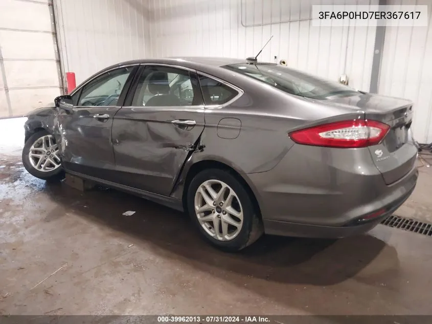 3FA6P0HD7ER367617 2014 Ford Fusion Se