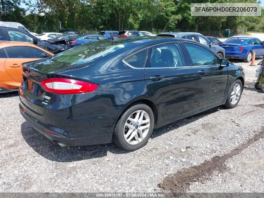 3FA6P0HD0ER206073 2014 Ford Fusion Se