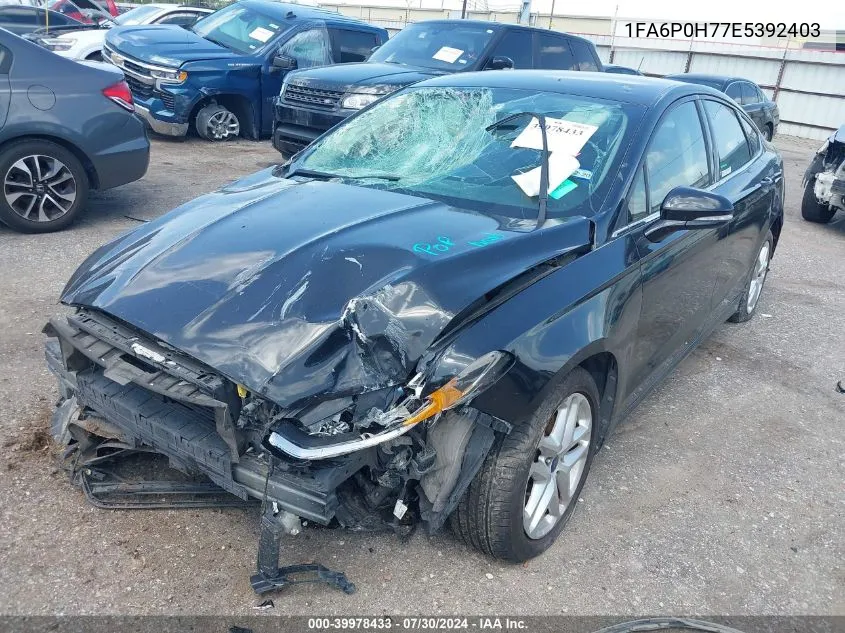 1FA6P0H77E5392403 2014 Ford Fusion Se