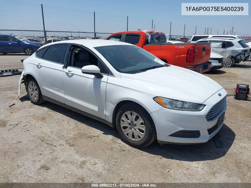 1FA6P0G75E5400239 2014 Ford Fusion S