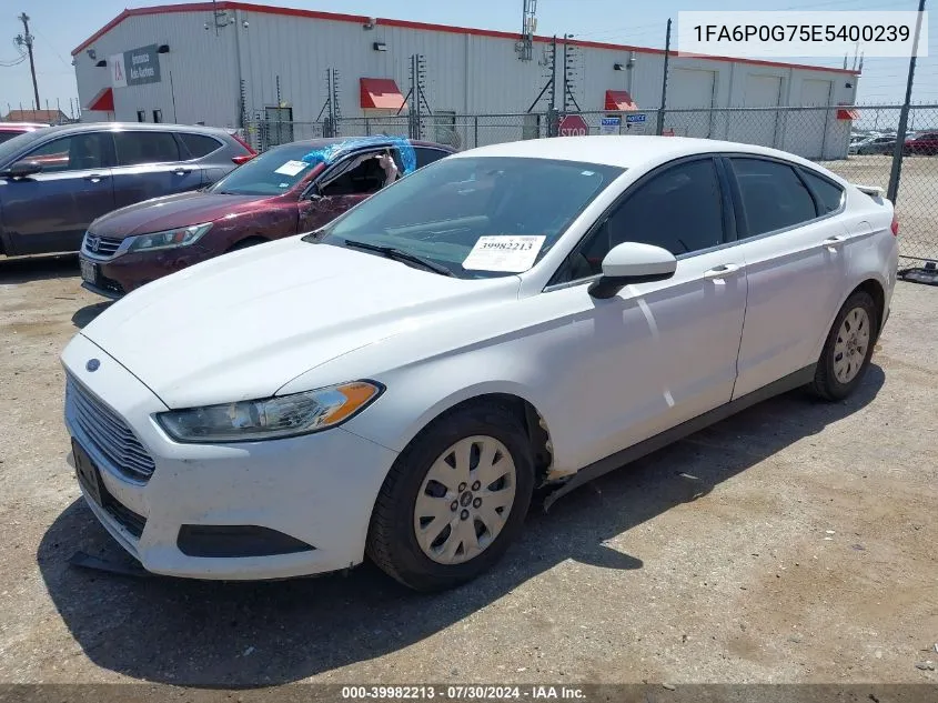 1FA6P0G75E5400239 2014 Ford Fusion S