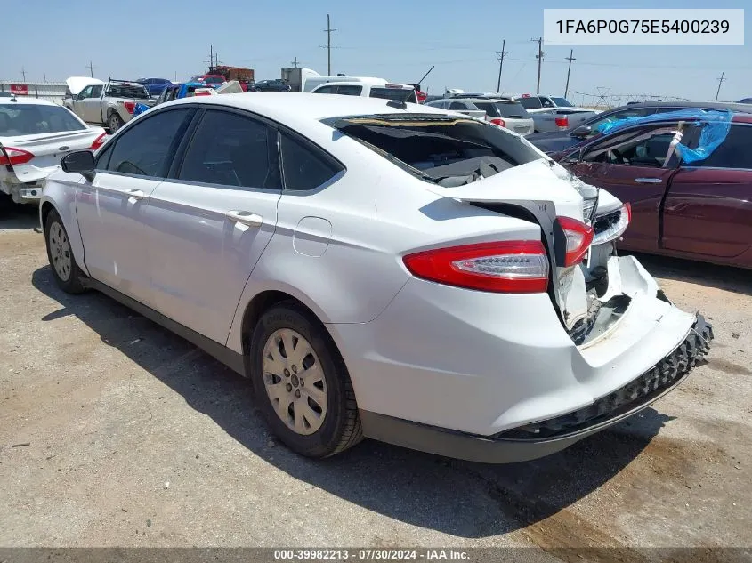 1FA6P0G75E5400239 2014 Ford Fusion S