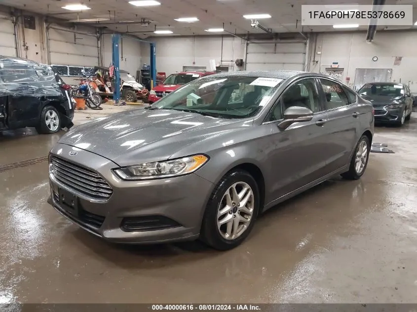 2014 Ford Fusion Se VIN: 1FA6P0H78E5378669 Lot: 40000616