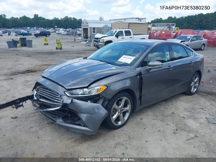 2014 Ford Fusion Se VIN: 1FA6P0H73E5380250 Lot: 40012102