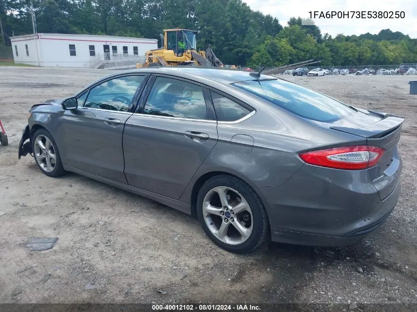 2014 Ford Fusion Se VIN: 1FA6P0H73E5380250 Lot: 40012102