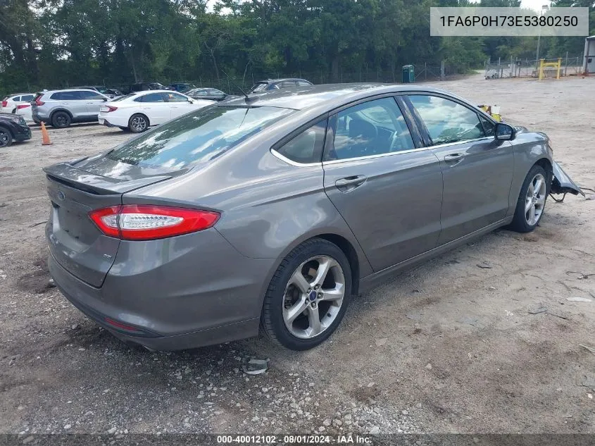 1FA6P0H73E5380250 2014 Ford Fusion Se